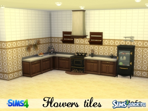 Обои "Flowers tiles" от kardofe