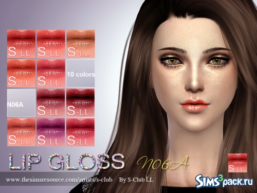 Губная помада LL thesims4 Lipstick F06A от S-Club