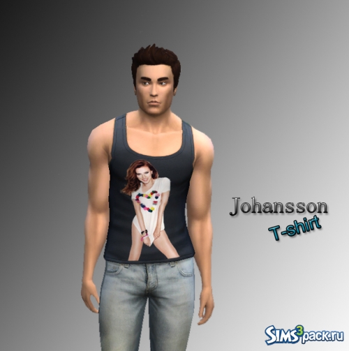 Майка "Johansson T-shirt" от Scarlett Surprise