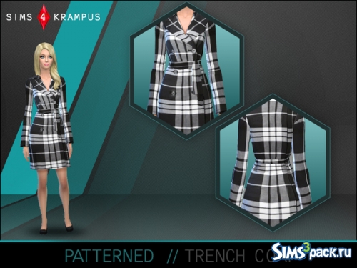 Пальто "Female Trench Coat" от SIms4Krampus