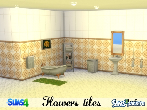 Обои "Flowers tiles" от kardofe