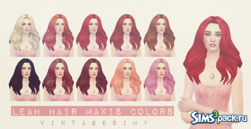 Женская прическа Leah Maxis Colors от VintageSimy