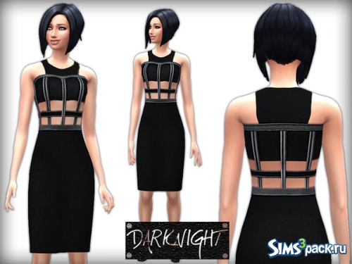 Платье Halter Neck Pencil Dress With Leather Insets от DarkNighTt