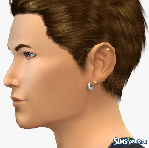 Серьги Earring left Set для женщин и мужчин от 19 Sims 4 Blog