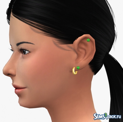 Серьги Earring left Set для женщин и мужчин от 19 Sims 4 Blog