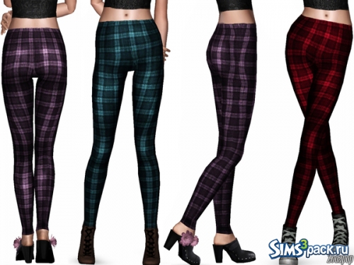 Леггинсы &quot;Check Print Leggings&quot; от zodapop