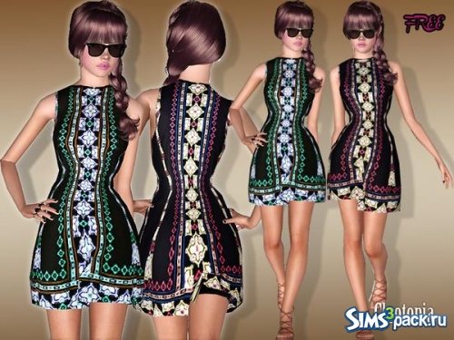 Женское платье "Oasis Print Catwalk Dress" от Cleotopia