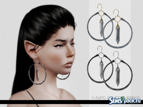 Серьги Falling Quartz Earrings от LeahLillith