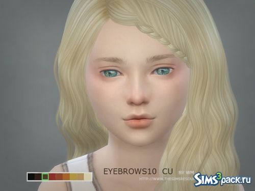 Брови для детей &quot;WM thesims4 Eyebrows10 CF&quot; от S-Club