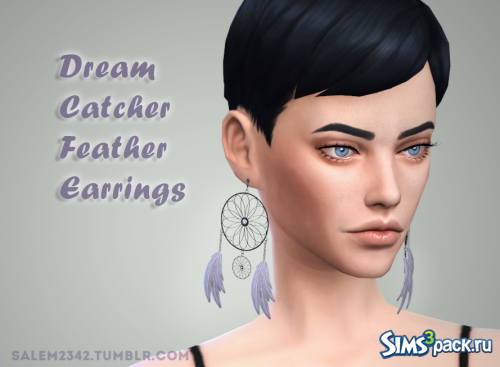 Серьги Dream Catcher Feather от Salem2342