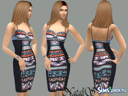 Женское платье &quot;Printed panel bustier dress FA-YA&quot; от NataliS