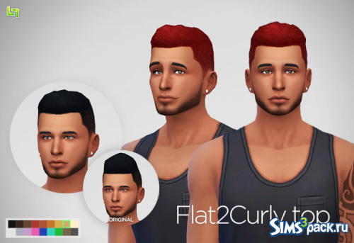 Мужская причёска Flat2Curly Top от LumiaLover