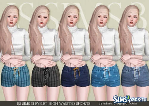 Шорты Eyelet High Waisted Shorts от JS Sims