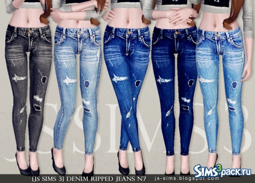 Джинсы Denim Ripped Jeans N7 от JS