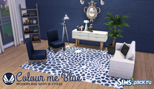 Ковёр COLOUR ME BLUE MODERN RUGS от SIMSATIONAL DESIGNS