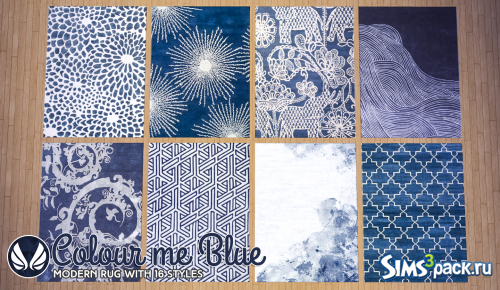 Ковёр COLOUR ME BLUE MODERN RUGS от SIMSATIONAL DESIGNS