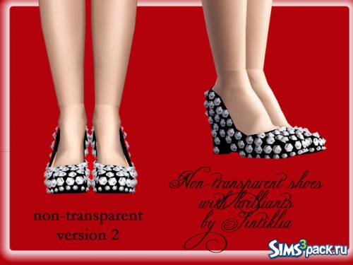 Женские туфли &quot;Transparent shoes with brilliants&quot; от SintikliaSims