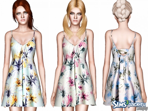 Женское платье &quot;Palm Tree Print Babydoll Dress&quot; от zodapop