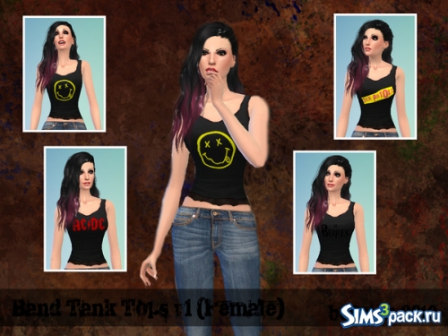 Майка Band Tank Tops v1 (Female) от belleapp20102