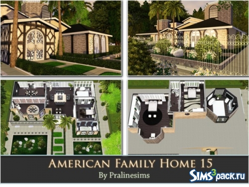 Дом &quot;American Family Home 15&quot; от Pralinesims