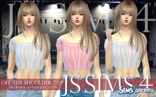 Топ Off The Shoulder Top от JS Sims 4