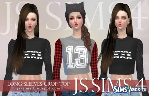 Топ Long Sleeve от JS Sims 4