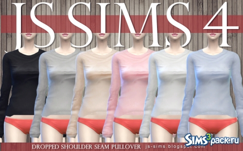 Кофта "Dropped Shoulder Seam Pullove" от JS SIMS 4