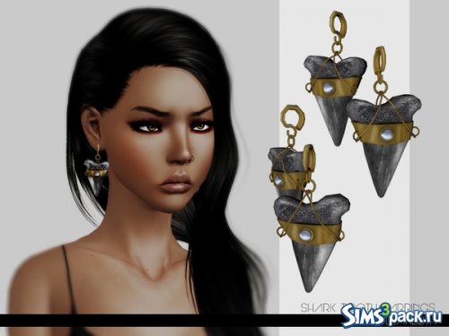 Серьги &quot;Shark Tooth Earrings&quot; от Leah Lillith