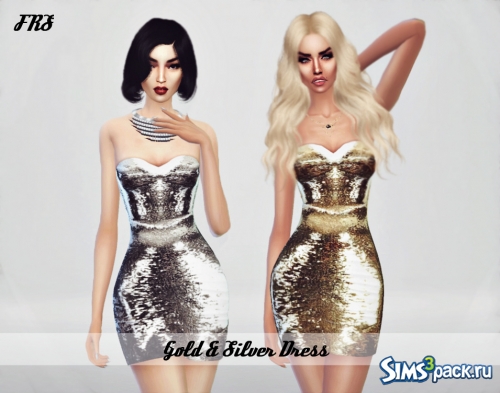 Женское платье Gold & Silver Dress от heartbeat