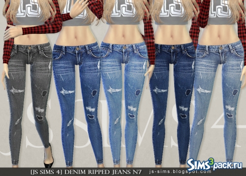 Джинсы Denim Ripped Jeans N7 от JS