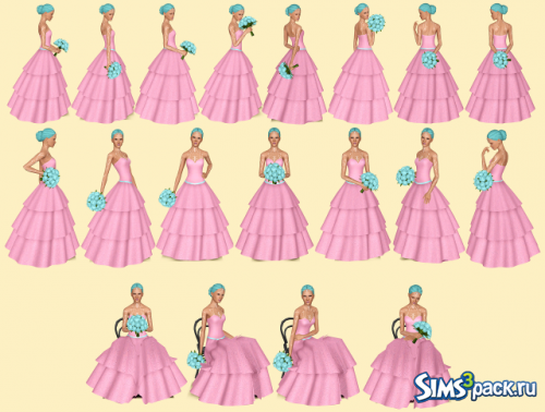 Позы Bride от iliketodissectsims