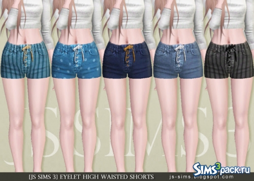 Шорты Eyelet High Waisted Shorts от JS Sims