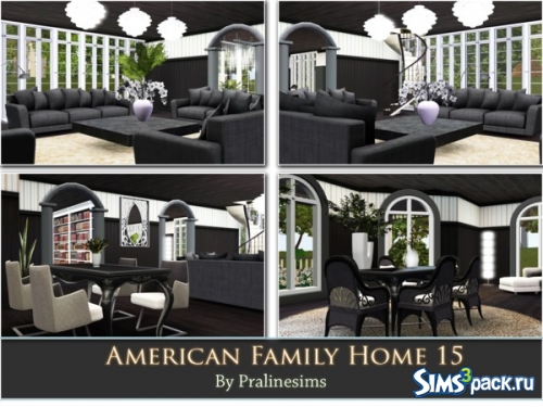 Дом &quot;American Family Home 15&quot; от Pralinesims