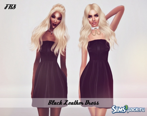 Женское платье Black Leather Dress от heartbeat