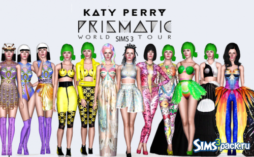 Набор одежды и аксессуаров Prismatic Tour Collection от RenanSims