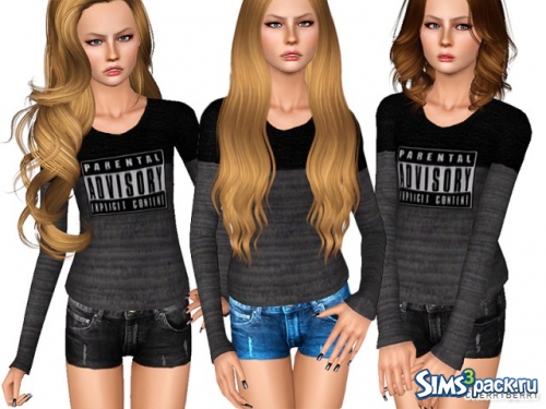 Лонгслив для подростков &quot;Two tone sweater for teens&quot; от CherryBerrySim