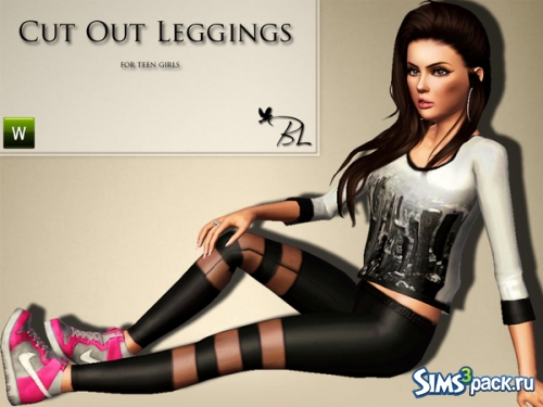 Леггинсы для подростков &quot;Teen Cut Out Leggings&quot; от Black Lily