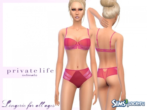 Нижнее бельё Implicite inspired pink set от zorgsprivatelife2000