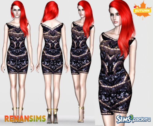 Женское платье Autumn Collection 005 от RenanSims