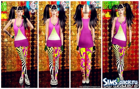 Леггинсы Riotous Profusion Leggings от JS SIMS 3