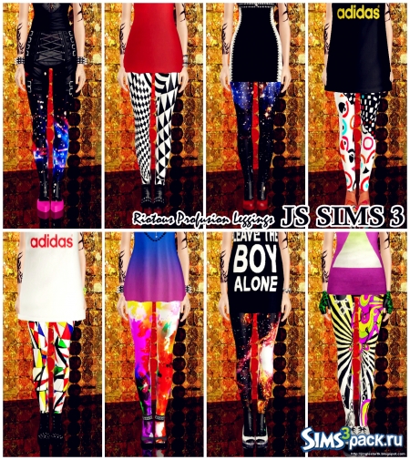 Леггинсы Riotous Profusion Leggings от JS SIMS 3