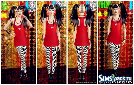 Леггинсы Riotous Profusion Leggings от JS SIMS 3