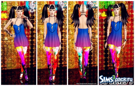 Леггинсы Riotous Profusion Leggings от JS SIMS 3