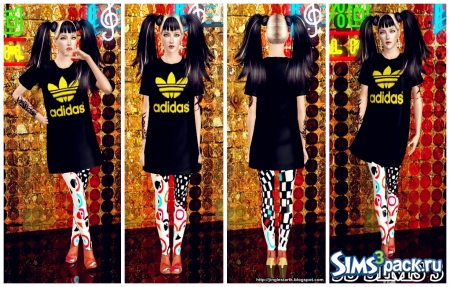 Леггинсы Riotous Profusion Leggings от JS SIMS 3