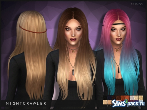 Женская прическа Nightcrawler AF Hair Sunny от Nightcrawler Sims