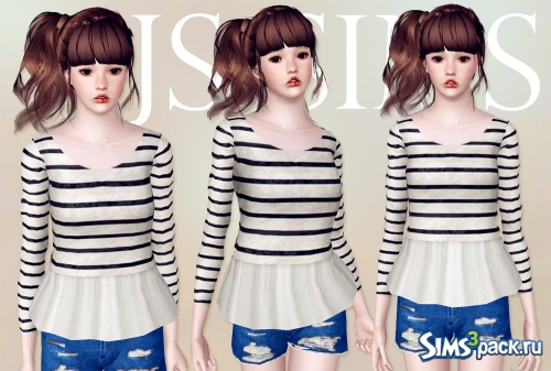 Кофта Ruffle Waist Top от JS SIMS 3