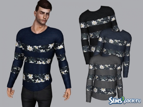 Мужской свитер &quot;Floral Sweater&quot; от Bill Sims