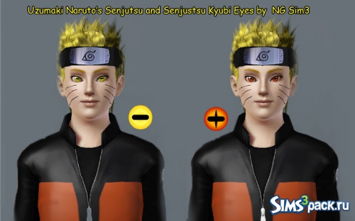 Линзы Naruto от NG Sims 3