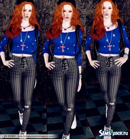 Джинсы Eyelet High Waisted Skinny Jeans от JS SIMS 3