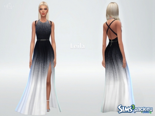 Платье Gradient dress Leila with side cutout от starlord